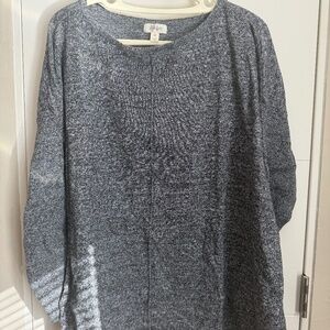 PLUS SIZE (3X)_Style & Co. Sweater Tunic (Black & White)
